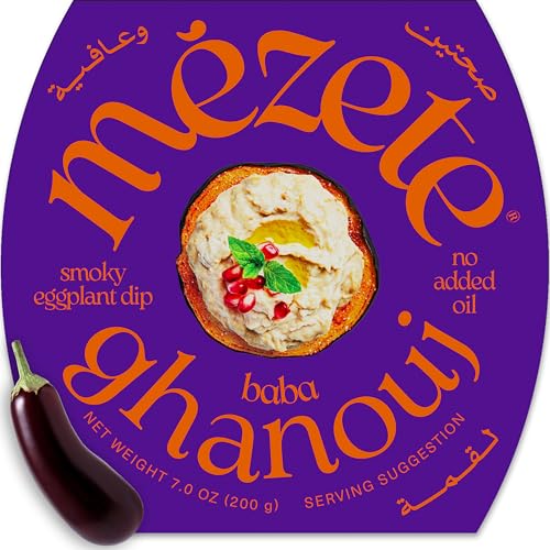 Mezete Cholesterol-Free Dip | All-Natural Baba Ganoush | Shelf-Stable |