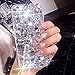 Aiffer iPhone 8 Plus, iPhone 7 Plus Diamond Case, 3D Handmade Luxury Sparkle Clear Rhinestones Full Crystals Diamond Case Cover for iPhone 7/ iPhone 8 Plus 5.5