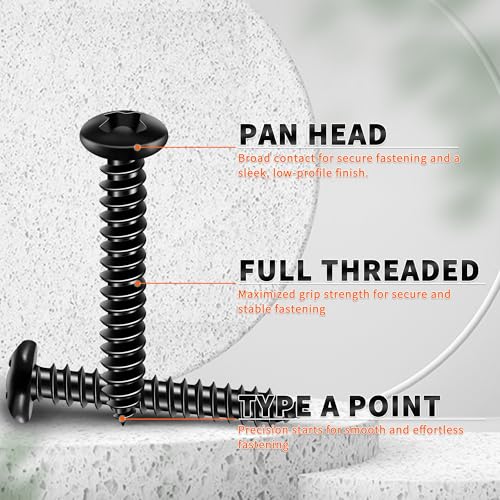 100 PCS #10 x 5/8" Pan Head Phillips Wood Screws, 18-8 (A2) Stainless Steel by TPOHH - Used condition - Image 4