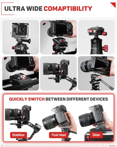 image for IFOOTAGE Q38 Quick Release Plate, Camera Quick Release, Tripod Mount Q