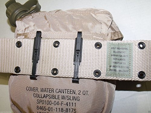New 2 Qt Collapsible Water Canteen + Desert Tan Cover Pouch With Sling Us Army Military By Us Goverment Gi Usgi #TOP7