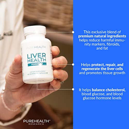 Purehealth Research Liver Health Detox And Cleanse Supplement - Herbal Blend For Women & Men With Artichoke Extract, Milk Thistle And Dandelion - Liver Support Supplement - 180 Capsules #TOP4