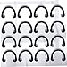 Angoily 100pcs c Shaped Bike Cable Clips Line Fixing Clamp for Mountain and Road Lightweight and Reusable for Neat Black