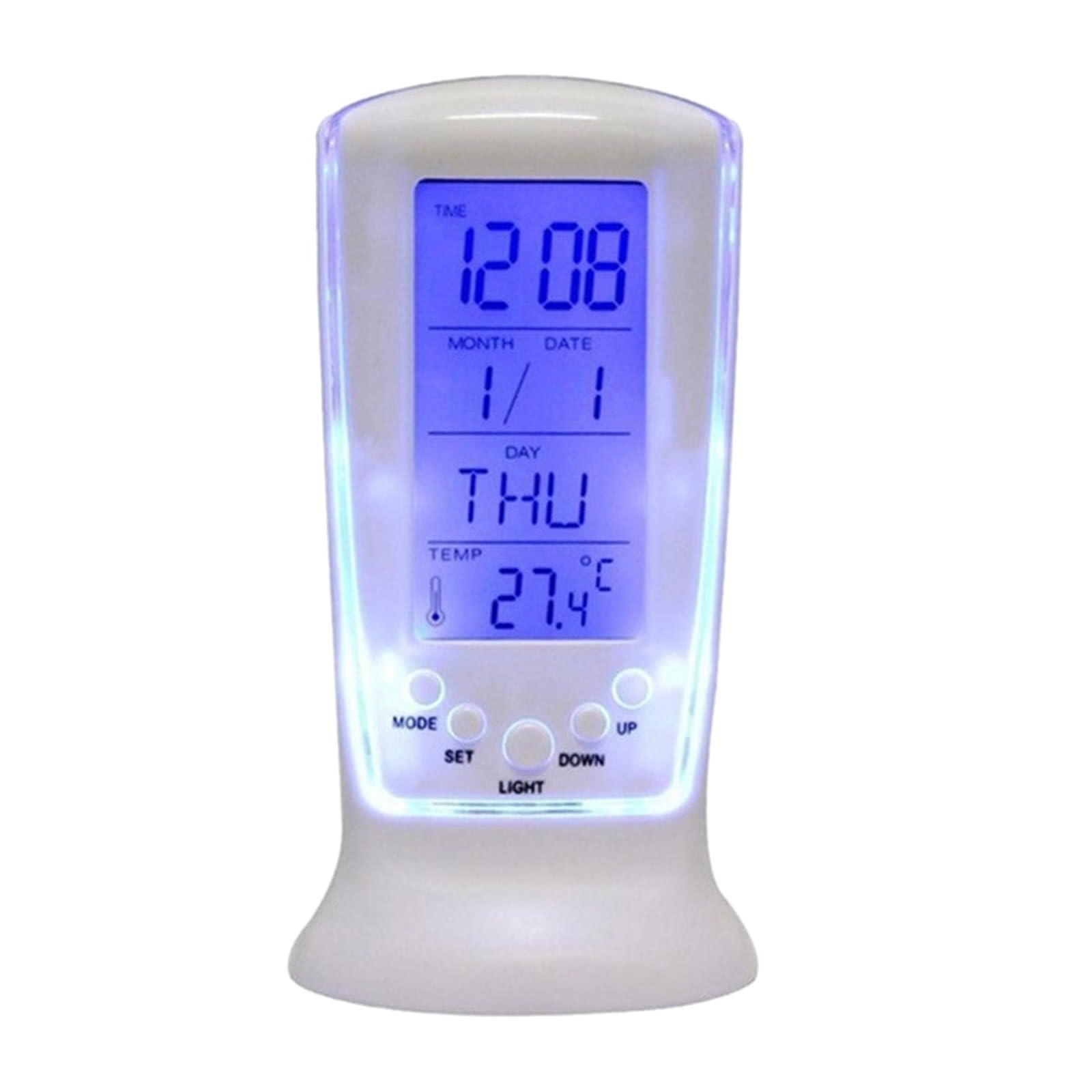 Digital Alarm Clocks For Bedrooms Led Alarm Clock LED Digital Music Table Alarm Clock With Purple Backlight Calendar