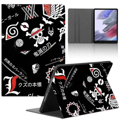 Tablet Coque pour Apple iPad (2022) 10.9'', Anime One Piece Naruto Modèle Housse de Anti-Collision Protection en Cuir PU Flip avec Fonction Support Anti TPU Cartoon Cover