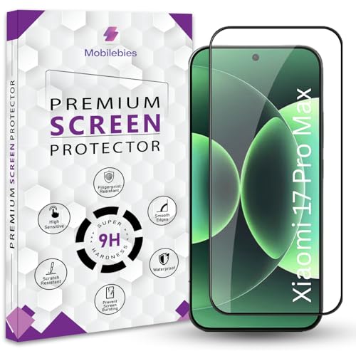 Image of Premium Tempered Glass Screen Protector Guard For Xiaomi 17 Pro Max 5G (6.9 Inch, Pack of 1) | Edge to Edge Coverage With Easy to installation kit