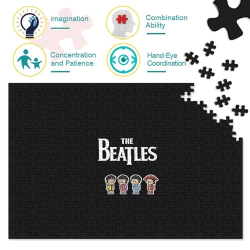 Puzzle 300 pièces Les Beatles Puzzles pour Enfants Puzzles en Bois Puzzles pour Enfants Cadeaux (40x28cm) - Les Beatles, Paul McCartney, John Lennon, RIngo Starr, George Harrison Puzzle 300 pièces Les Beatles Puzzles pour Enfants Puzzles en Bois Puzzles pour Enfants Cadeaux (40x28cm) – Image 5
