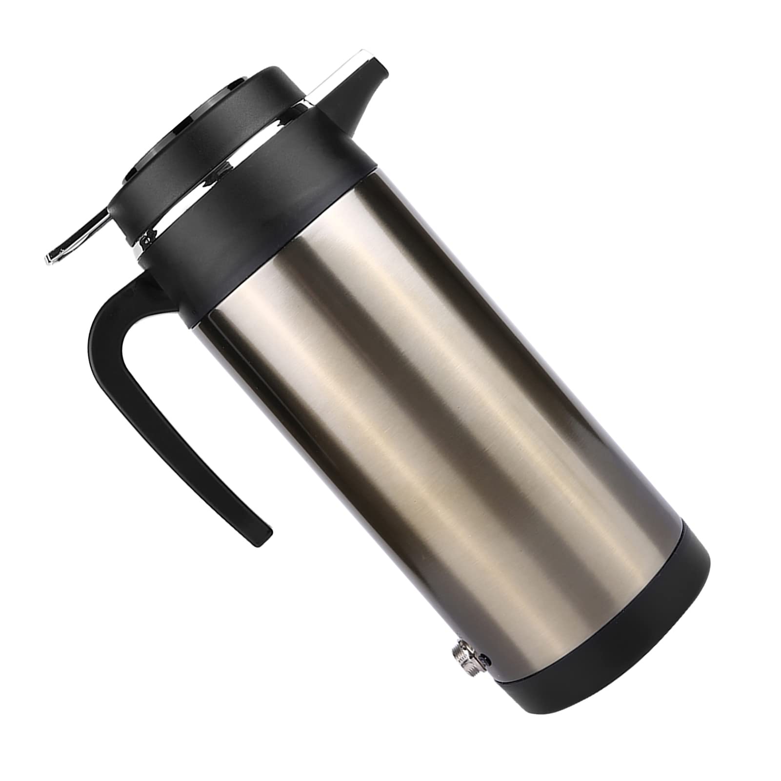 Ejoyous Czajnik Samochodowy ze Stali Nierdzewnej o Pojemności 1000 Ml, 24 V, z izolacją próżniową i ciepłą wodą w Podróży (12V)