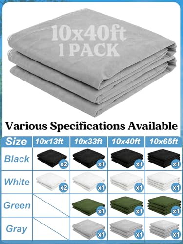 Image of 40x10ft Ultra-fine Mesh Mosquito Net, Patio Screen Netting, 1Pc Gray | Breathable, Easy to Cut, Bird Insect Pest Bugs Barrier, Outdoor Garden /Balcony /Porch /Raised Beds /Tree Protection