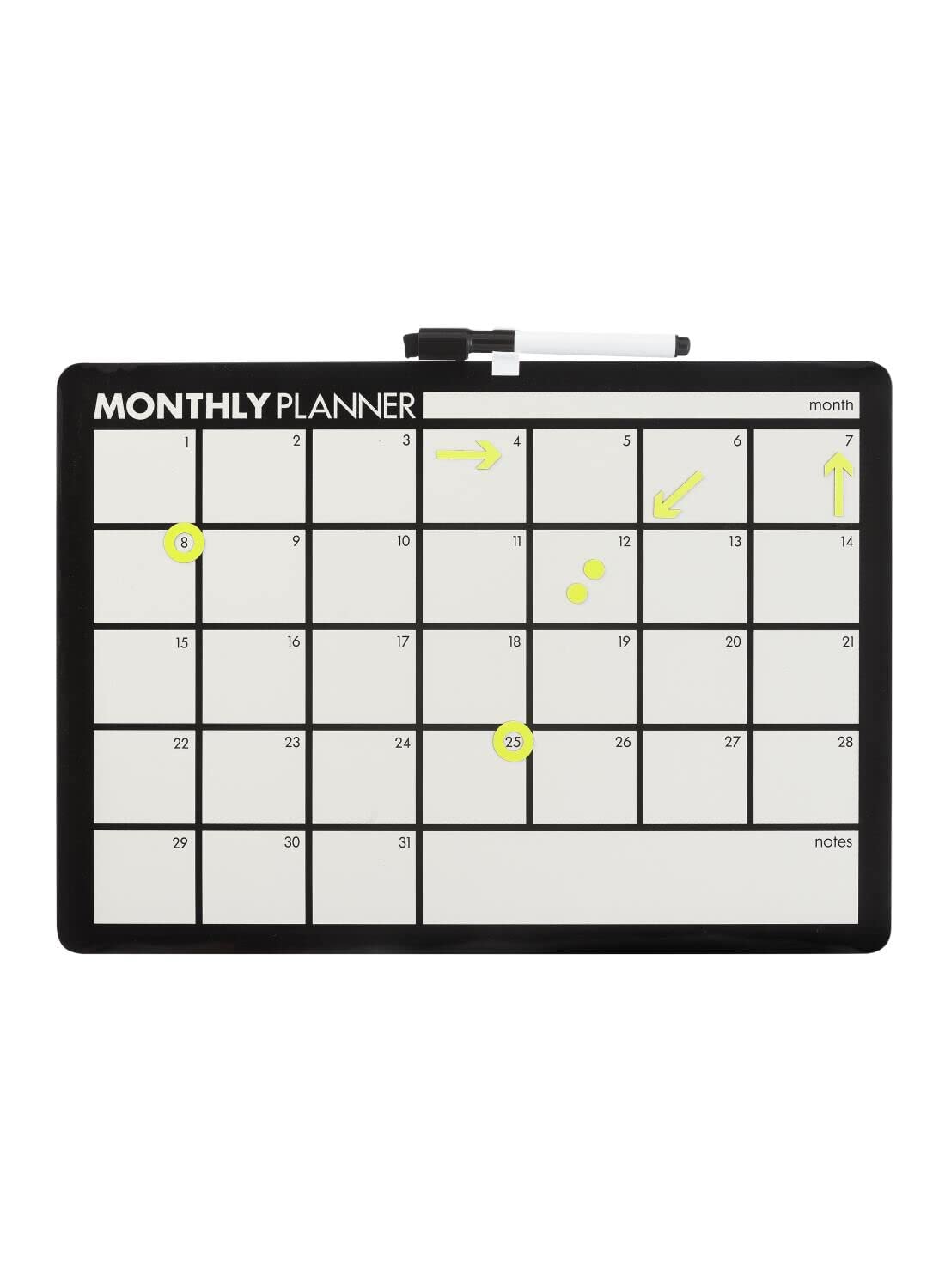 Hema Monthly Whiteboard Planner, 28 cm x 39 cm Size Amazon.in Office