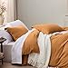 Bedsure Honey Ginger Duvet Cover King Size - 3 Pieces Prewashed Cotton-Like Polyester Extra Soft Bedding Set, Includes 1 Duvet Cover 104x90 Inches with Zipper Closure & 2 Pillow Shams, No Comforter
