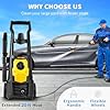 VEVOR Electric Power Washer, 2000 PSI, Max 1.65 GPM Pressure Washer w/ 30 ft Hose & Reel, 5 Quick Connect Nozzles, Foam Cannon, Portable to Clean Patios, Cars, Fences, Driveways, ETL Listed