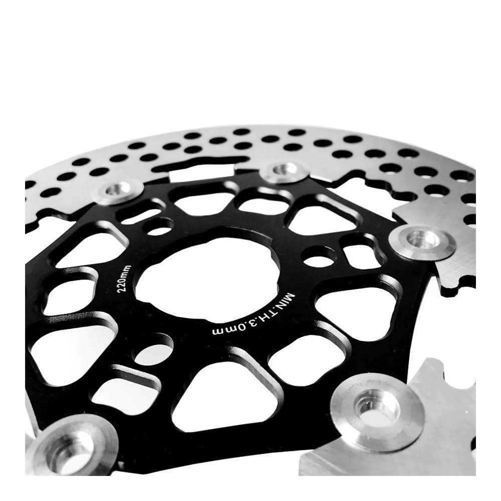 moto Rotore Disco freno posteriore Disco Freno Universale Flottante Per Moto, 220 Mm, Per Passo Del Foro 57, Per Scooter, Sportive, Accessori Di Ricambio