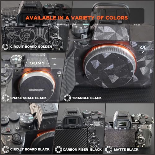 Kakotopa Camera Body Protective Film Decorative Sticker Compatible with Sony A7IV(Circuit Board Black)-3M Vinyl Wrap,Precision Fit,Full Coverage,Anti-Scratch/Anti-Wear,Removable&No-Residue