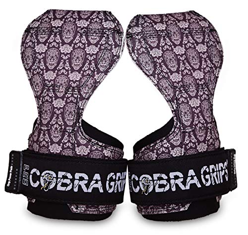 Image of Cobra Grips Weight Lifting Gloves with Adjustable Neoprene Padded Wrist Wraps - Heavy Duty Alternative to Power Lifting Hooks for Deadlifts