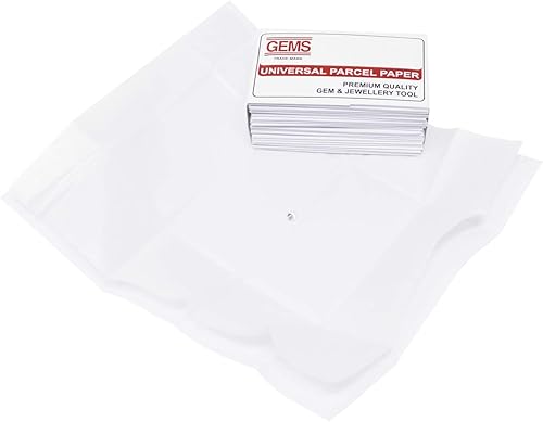 25/Pk White Universal Parcel Papers for Diamonds Gemstone Storage Stone Protection