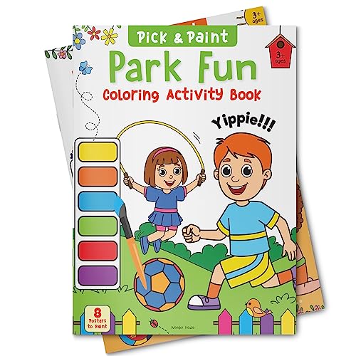 Image of Pick and Paint Coloring Activity Book For Kids: Park fun