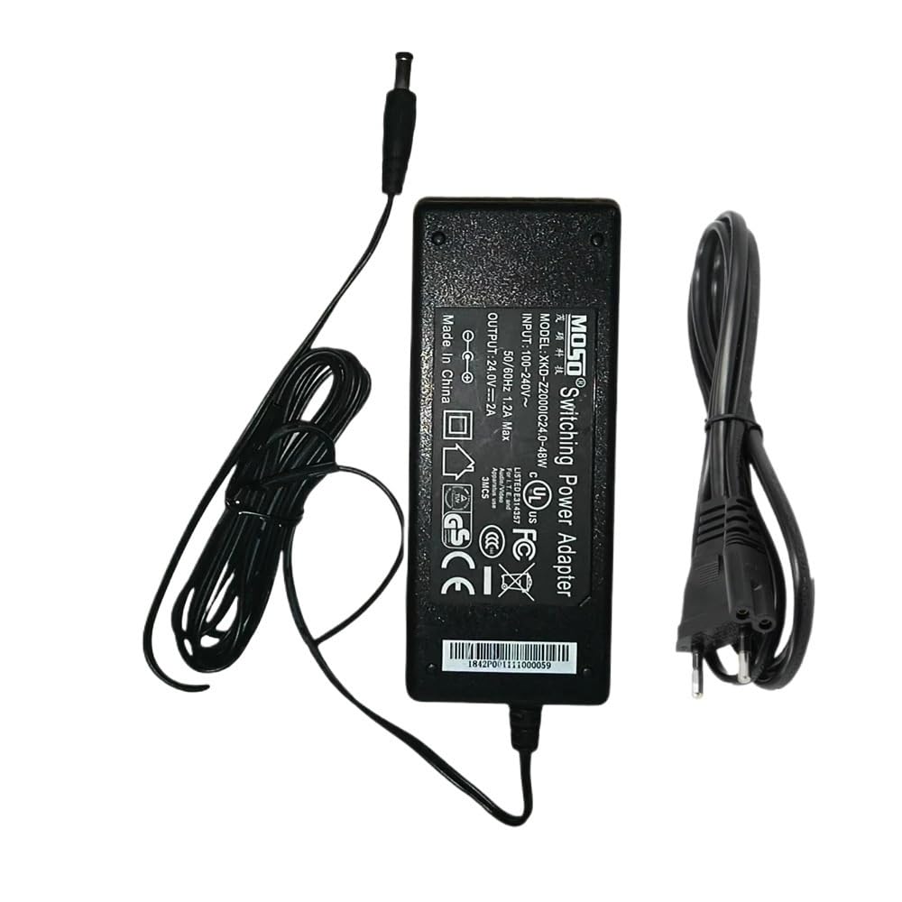 TNNBNT 24V 2A 48W Adapter Charger V30-Z2000R240-048F0-E Power Supply 5.5 * 2.1mm With AC Cable(Adapter only)