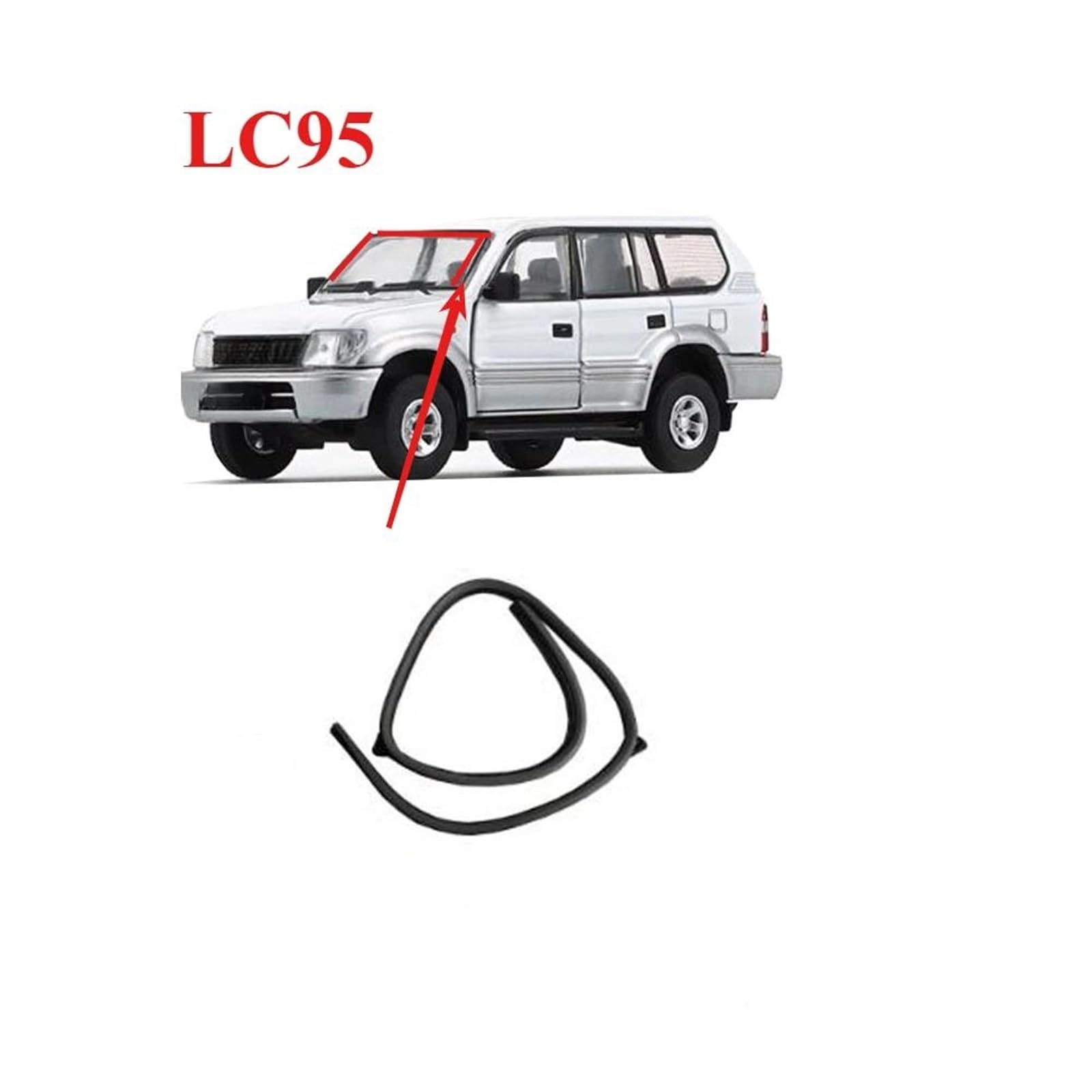 Guarnizione Gomma Parabrezza Anteriore Per Land Per Cruiser Per Prado LC95 Senza Colla 75531-60010 Modello A 5 Porte