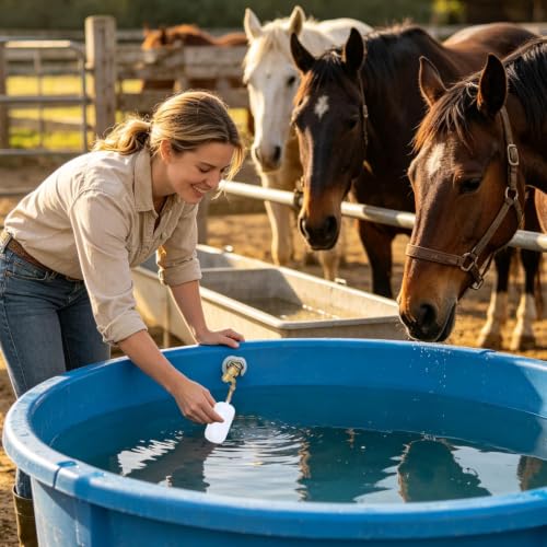 Válvula de flotador para estanque de jardín y piscina con control de nivel ajustable 4