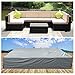 U-MAX Patio Table & Chair Set Cover - Premium Outdoor Furniture Cover,Durable and Water Resistant Fabric Cover(9.5'4.9'2.3', Grey)