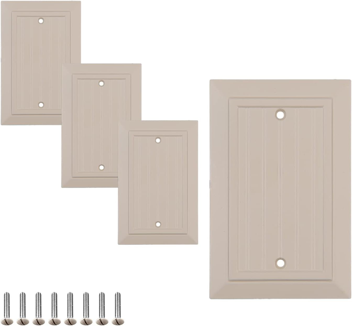 Pack of 4 Wall Plate Outlet Switch Covers by SleekLighting Classic