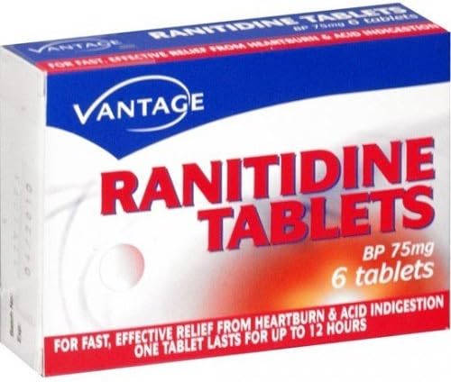 Vantage 75 Mg Ranitidine Tablets Pack Of 18 Amazon Co Uk Health Personal Care