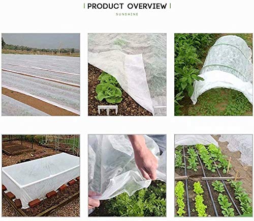 Agfabric Row Cover Warm Worth Floating Covers,1.2oz 10'x100' Plant Blanket Roll Style for Frost Protection,Harsh Weather Resistance&Seed Germination.White by Agfabric - Image 3