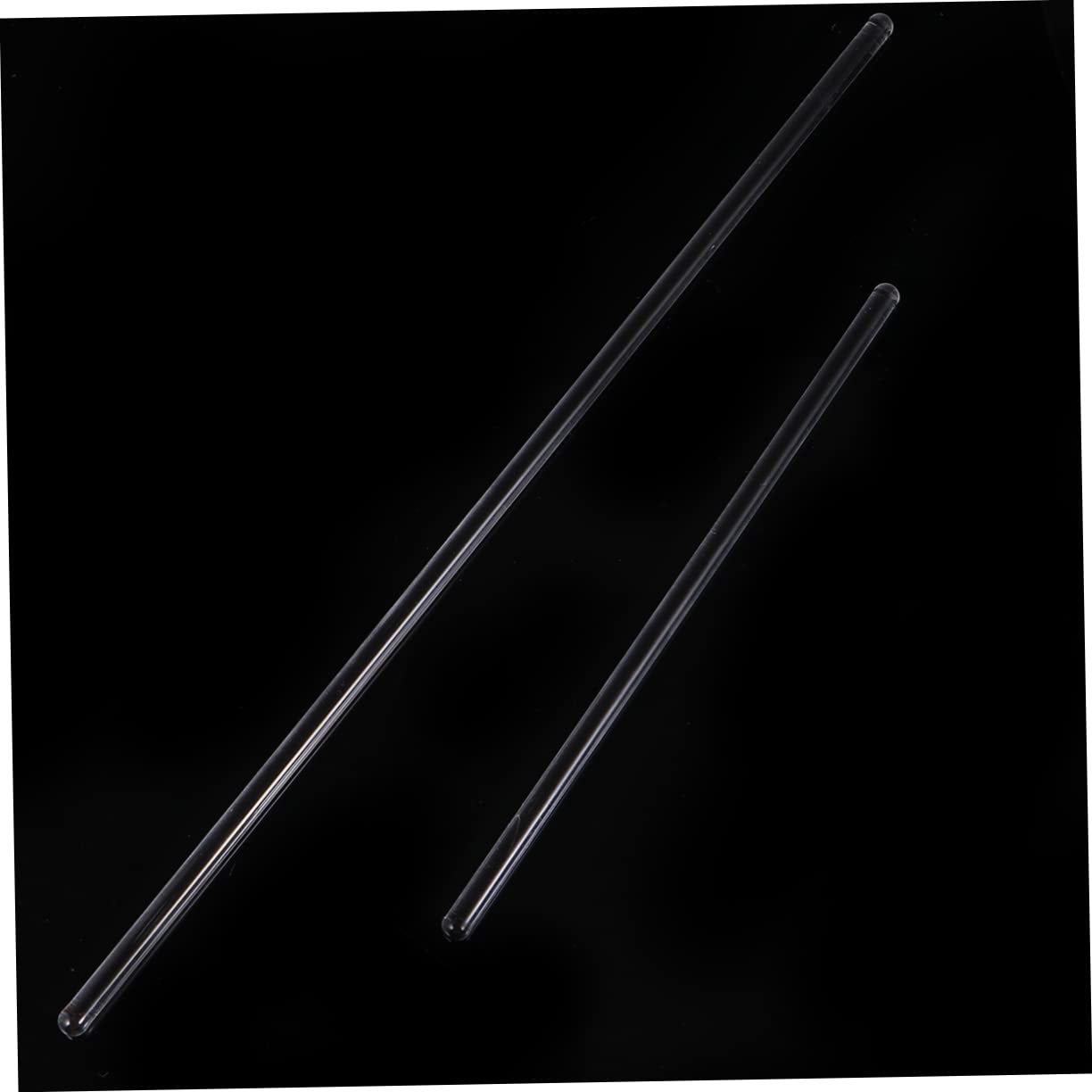 NAMOARLY 12 Pcs Transparent Stirer Drink Stir Sticks Drink Stirrer Beverages Drink Swizzle Sticks Cocktail Swizzle Sticks Stir Sticks for Cocktails Laboratory Stirring Rod Lab Stirring Rod