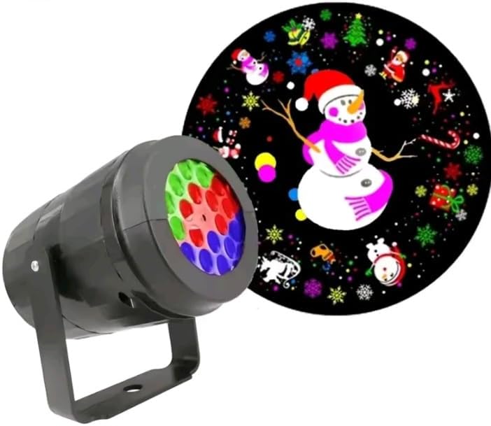 Projetor LED Natalino com Efeitos, Luz Decorativa com Padrões de ...