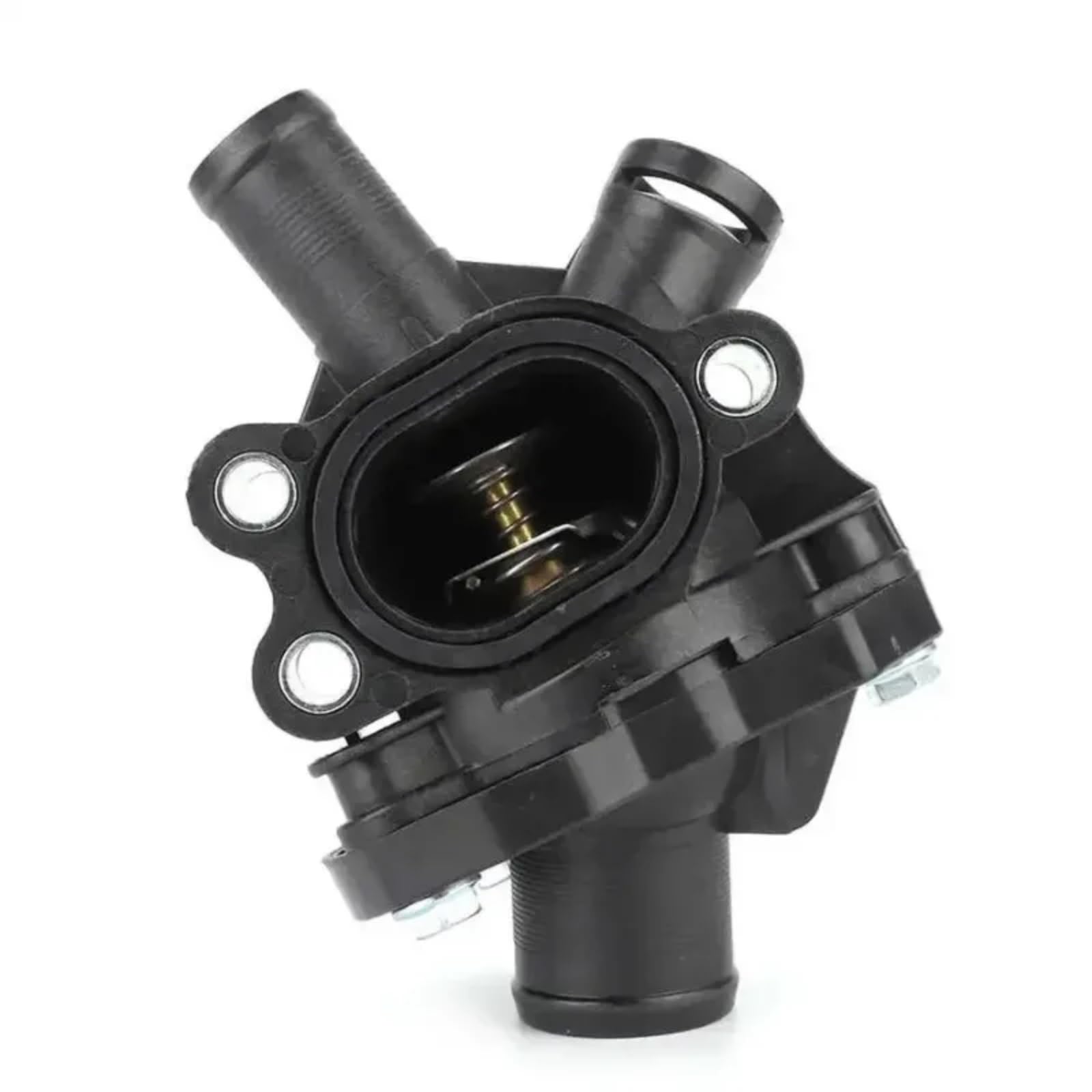 Engine Thermostat Assembly Compatible With Volvo For XC60 S40 S60 S80 C30 J60F 31319606 31411151 Thermostat Engine Coolant Assy Temperature Control Replacement(A)