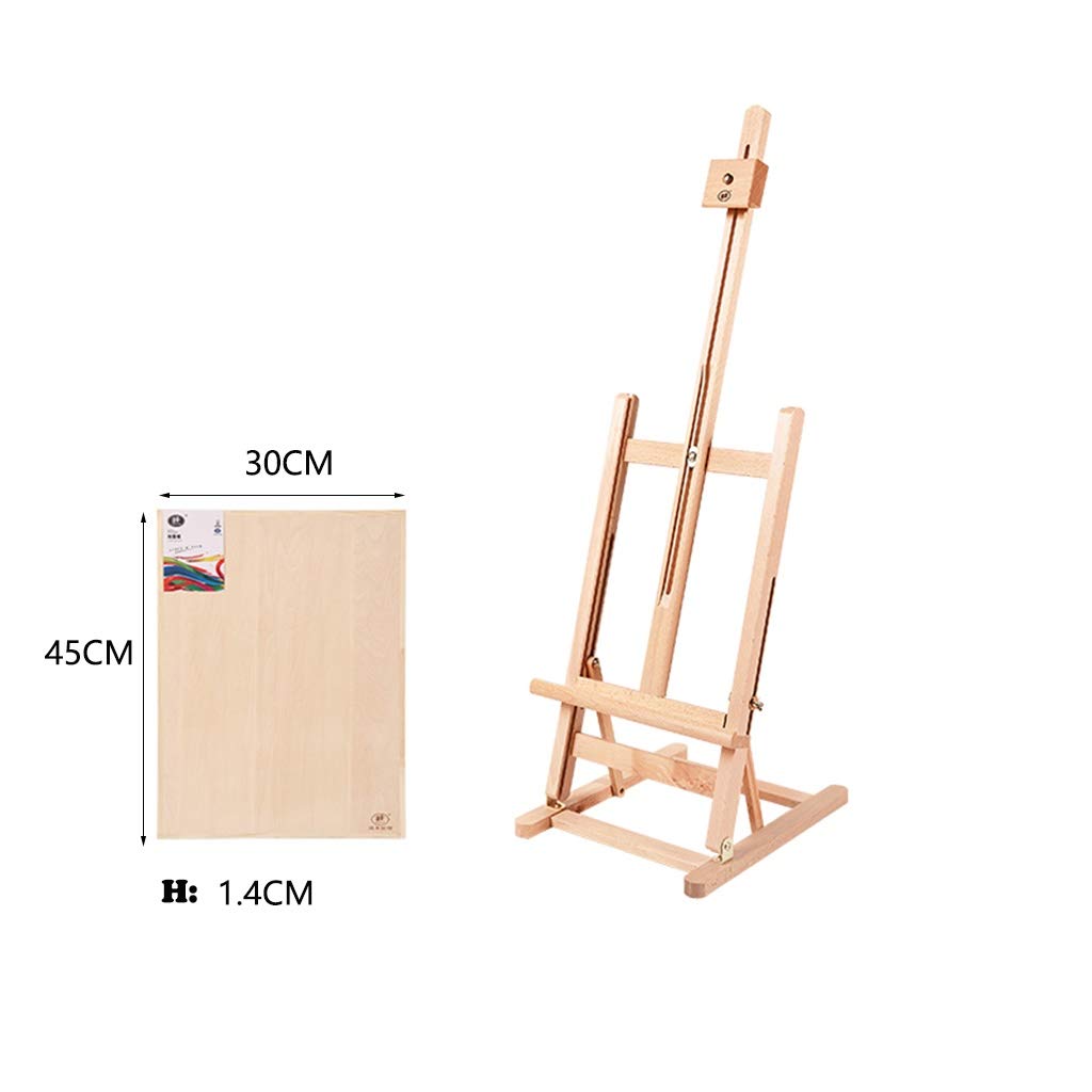 Chevalet d'affichage pour artiste d'art, chevalet portable en bois de hêtre, avec planche à dessin 4K, 8K, 27,5 x 32 x 102 cm