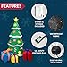 Joiedomi 7 FT Christmas Tree Inflatables Outdoor Decoration, Giant Christmas Inflatable Tree with 3 Gift Boxes with Build-in LEDs for Blow Up Xmas Decoration, Indoor Outdoor Yard Garden Lawn Décor