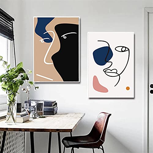Affiches et Impressions géométrique art mur toile salon 60x90cm