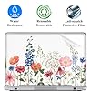 17 17.3 Inch Laptop Skin Sticker Cover Premium Sticker Cover Art Decal Decorative (Included 2 Wrist Pad Skins) - Colorful Flowers #1