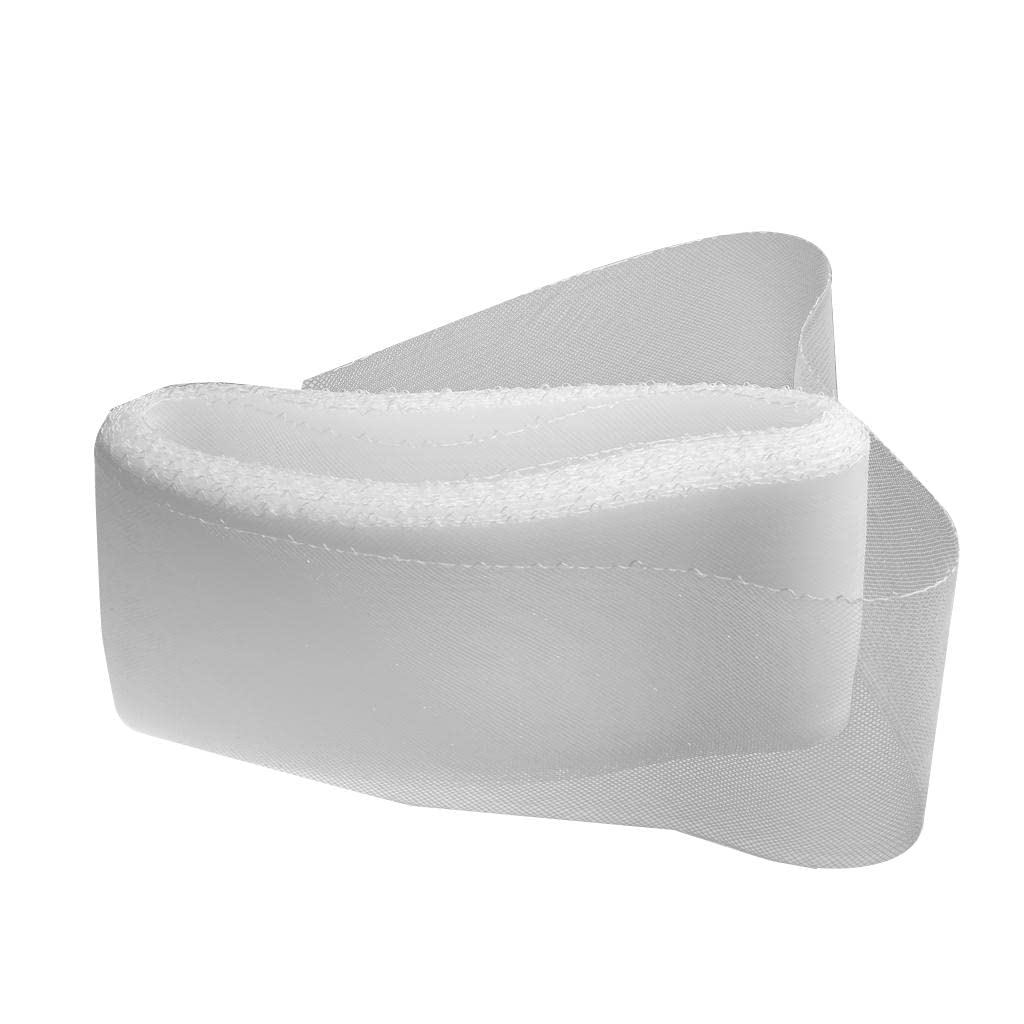Set di 2 trecce in crine di cavallo in crine di crine di cavallo, per fascinator, modisteria, cappello, colore bianco