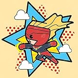 DIAMOND ART CLUB Marvel Captain Marvel Canvas Diamond Painting Kit, Superhero Diamond Canvas, Round 5D Diamond Art for Adults and All Ages, 13' x 13' (32.8 x 32.8 cm)