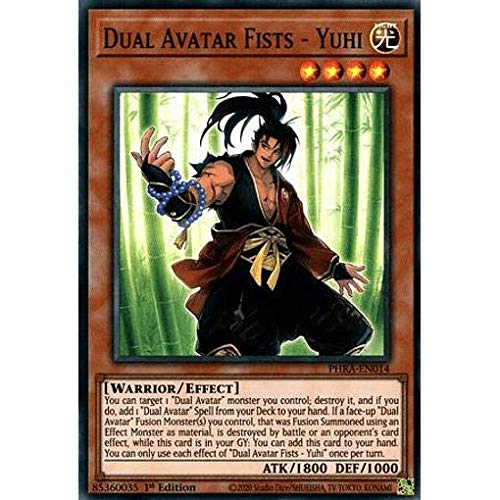 遊戯王 PHRA-EN014 双天拳の熊羆 Dual Avatar Fists - Yuhi (英語版 1st Edition スーパーレア) Phantom Rage