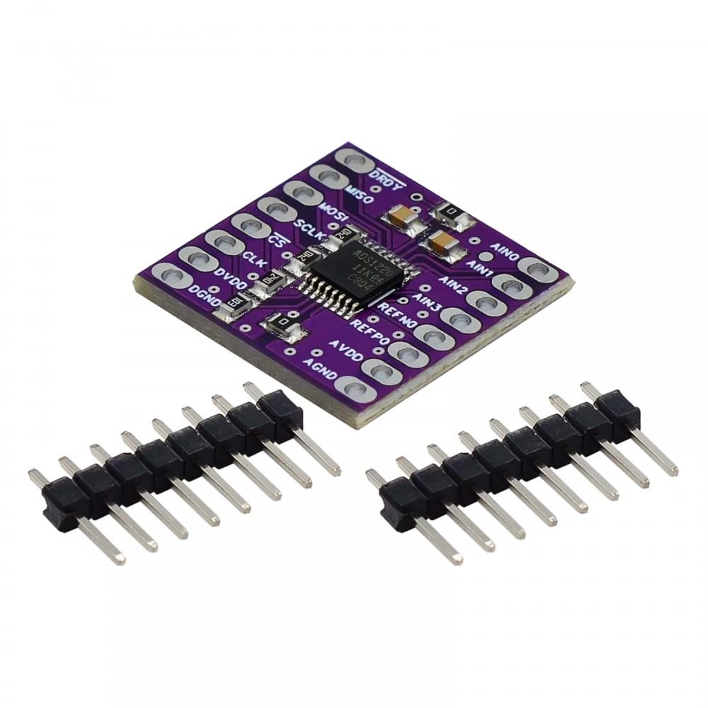 ADC Modul, DC 3V-5V ADS1220 24Bit ADC Module SPI AD Converter Analog to Digital Signal Convert Module