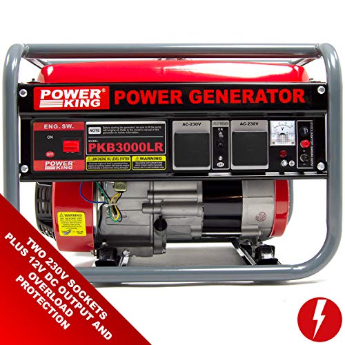 PowerKing 2200w Petrol Generator PKB3000LR 2.75KVA 6.5HP 4 Stroke with 2 x 230V 13Amp Sockets - 2 Years Warranty - Image 4