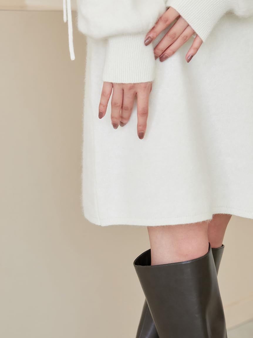 新品タグ付き✨SNIDEL シースルーショルダーミニニットワンピース