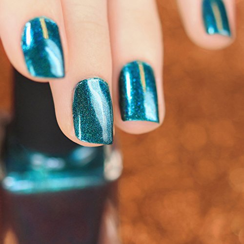 Image of ILNP Fall Semester - Deep Dark Teal Holographic Nail Polish