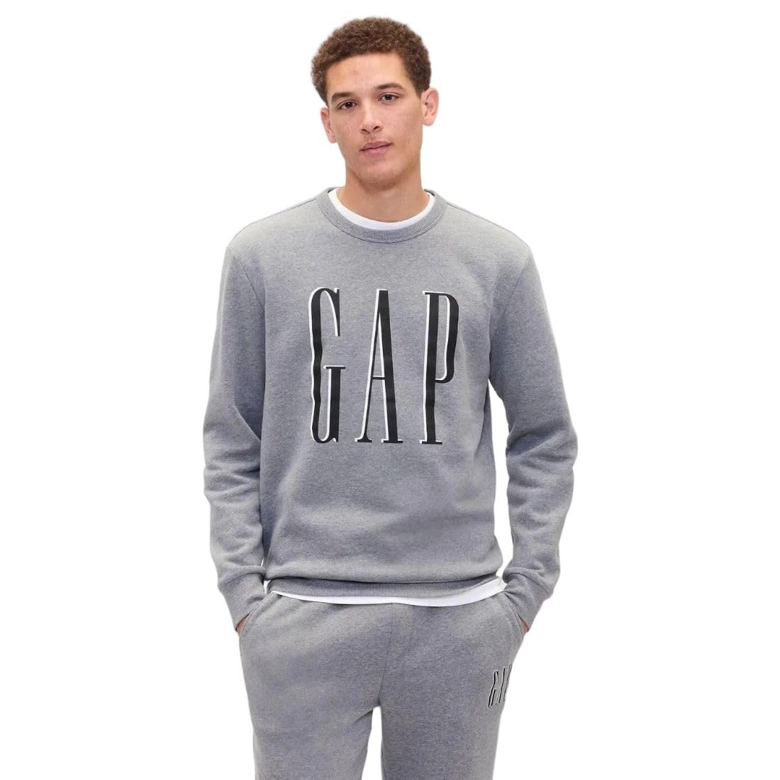 Gap Men Printed Standard Fit Crew Full Sleeve Sweatshirt-picture-11