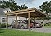 Produktbild Alpholz Einzelcarport Salzburg aus Holz mit Dacheindeckung, Unterstand für Auto B 600 x T 506 x H 244 cm, Überdachung Komplettbausatz