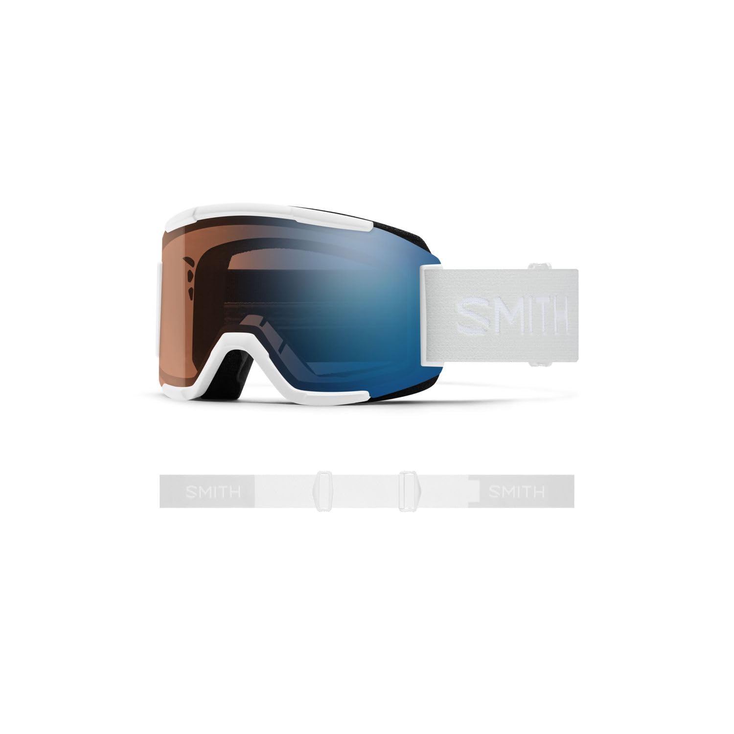 Squad white vapor 2021 chromapop pro photochromic blue mirror (33F-4L)