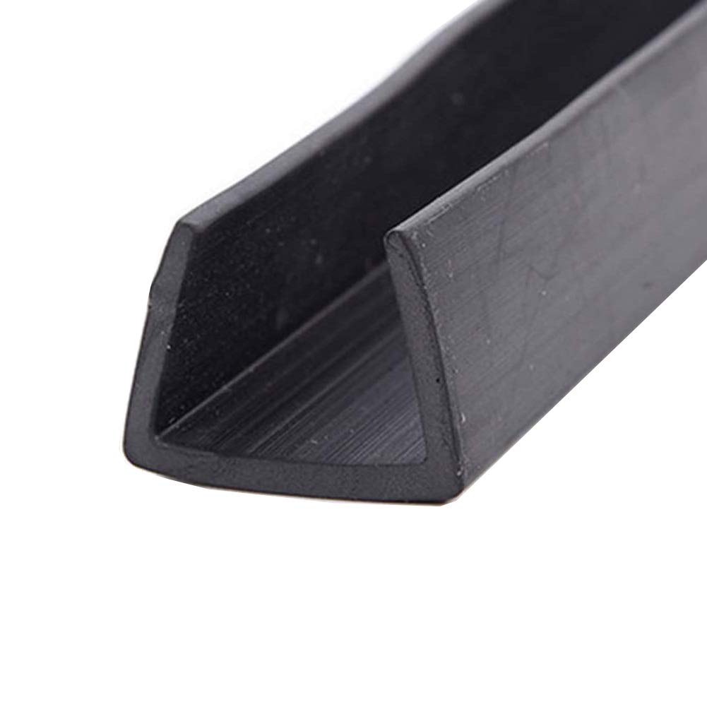 GOONSDS Rubber Edge Trim – Flexible U Channel Rubber Edge Protector for Sharp or Rough Surfaces, Easy to Install for Cars, Boats, Machinery and More,17x15mm,Length 1m/39inch
