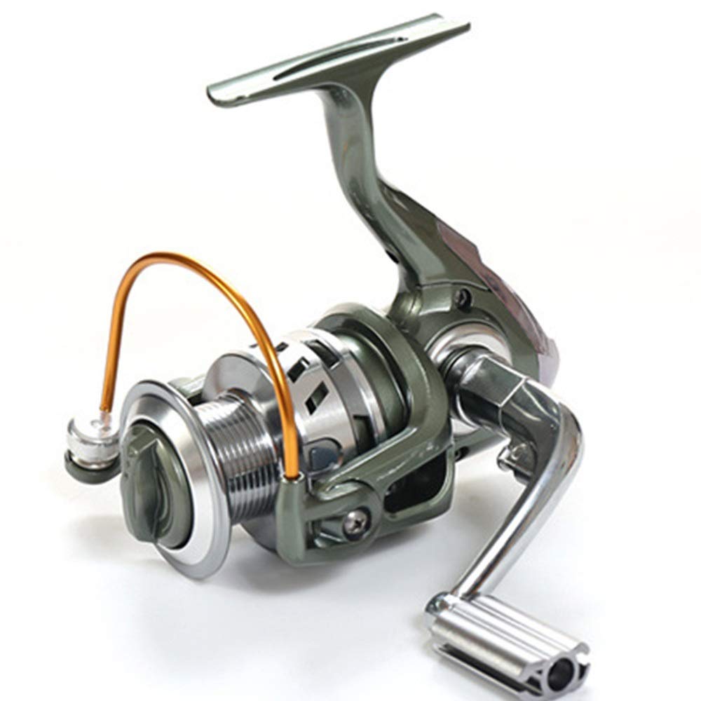 Amazon.co.jp: リール 釣りリールシルバー1000-5000スピニングスムーズ