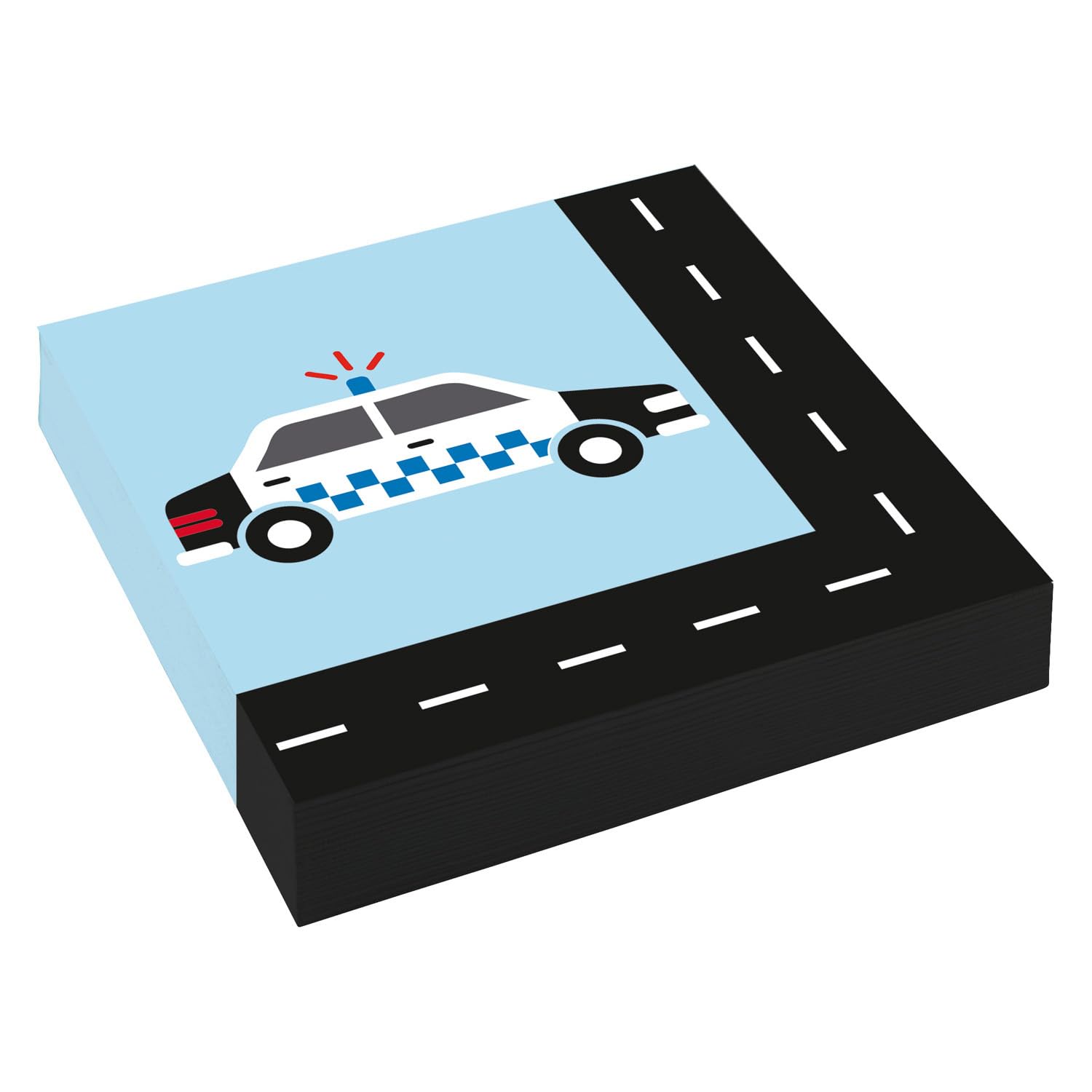 Amscan 9906580 - On The Road Kids Birthday Party Luncheon Napkins - 20 Pack