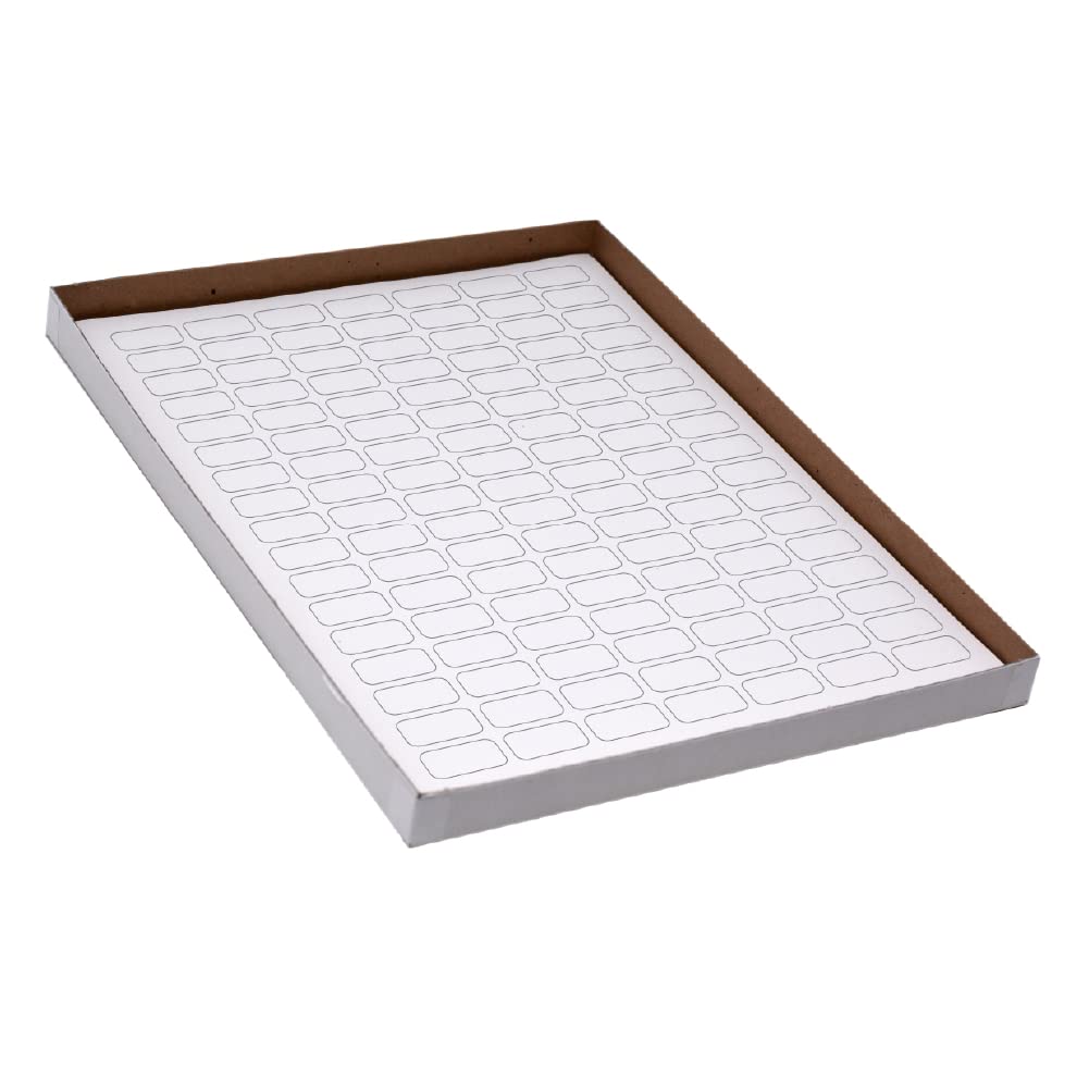 Globe Scientific LCS-24X13W Cryogenic Label Sheet for 0.5mL Tube, 24mm Length, 13mm Width, White, Pack of 2380