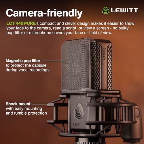 Image of Lewitt LELCT440P LCT 440 Pure Condenser Microphone - Black